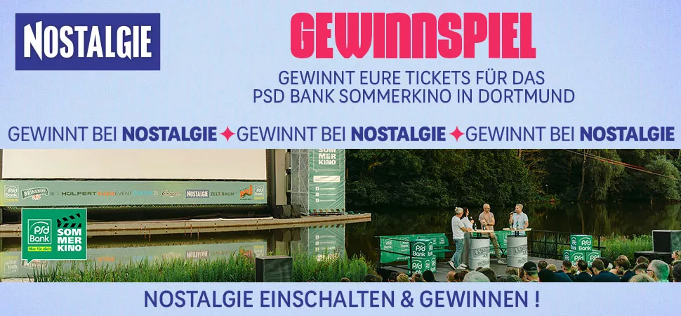Grafik die auf das PSD Bank Sommerkino hinweist