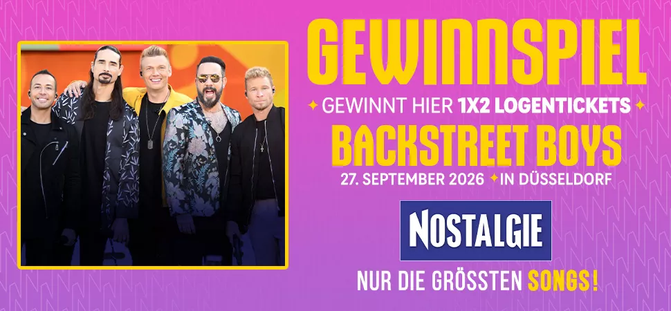 Grafik mit einem Foto der Backstreet Boys