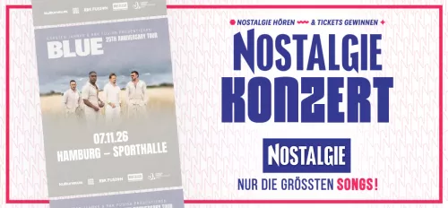 Konzertgrafik von der Band Blue