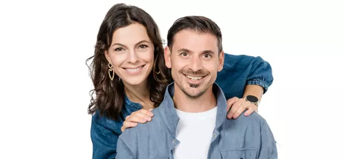 Moderatorin Dani Heiß und Moderator Armin Münch