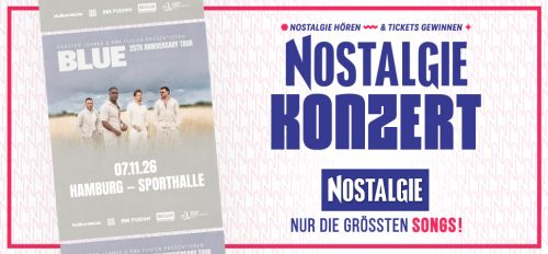 Konzertgrafik von der Band Blue