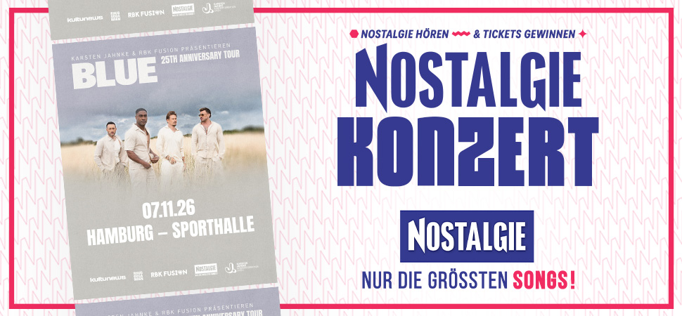 Konzertgrafik von der Band Blue
